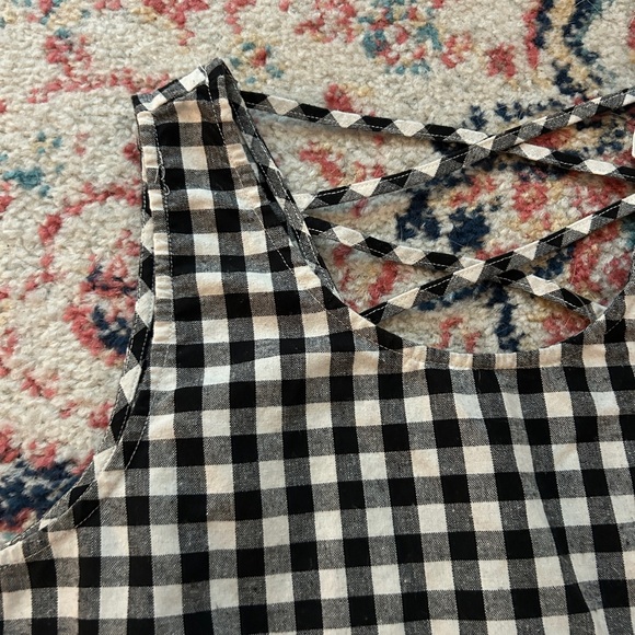 EUC plaid peplum top - Picture 4 of 5